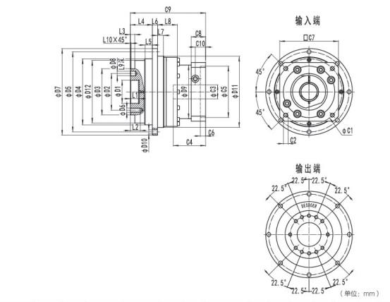 <b>NDV110系列精密行星減速機(jī)型號(hào)與圖紙</b>