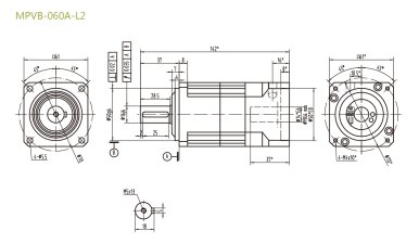 MPVB060AL2精密行星減速機型號_尺寸_圖紙_參數(shù)