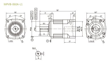 MPVB060AL1P0精密行星減速機具有低背隙高扭矩的優(yōu)